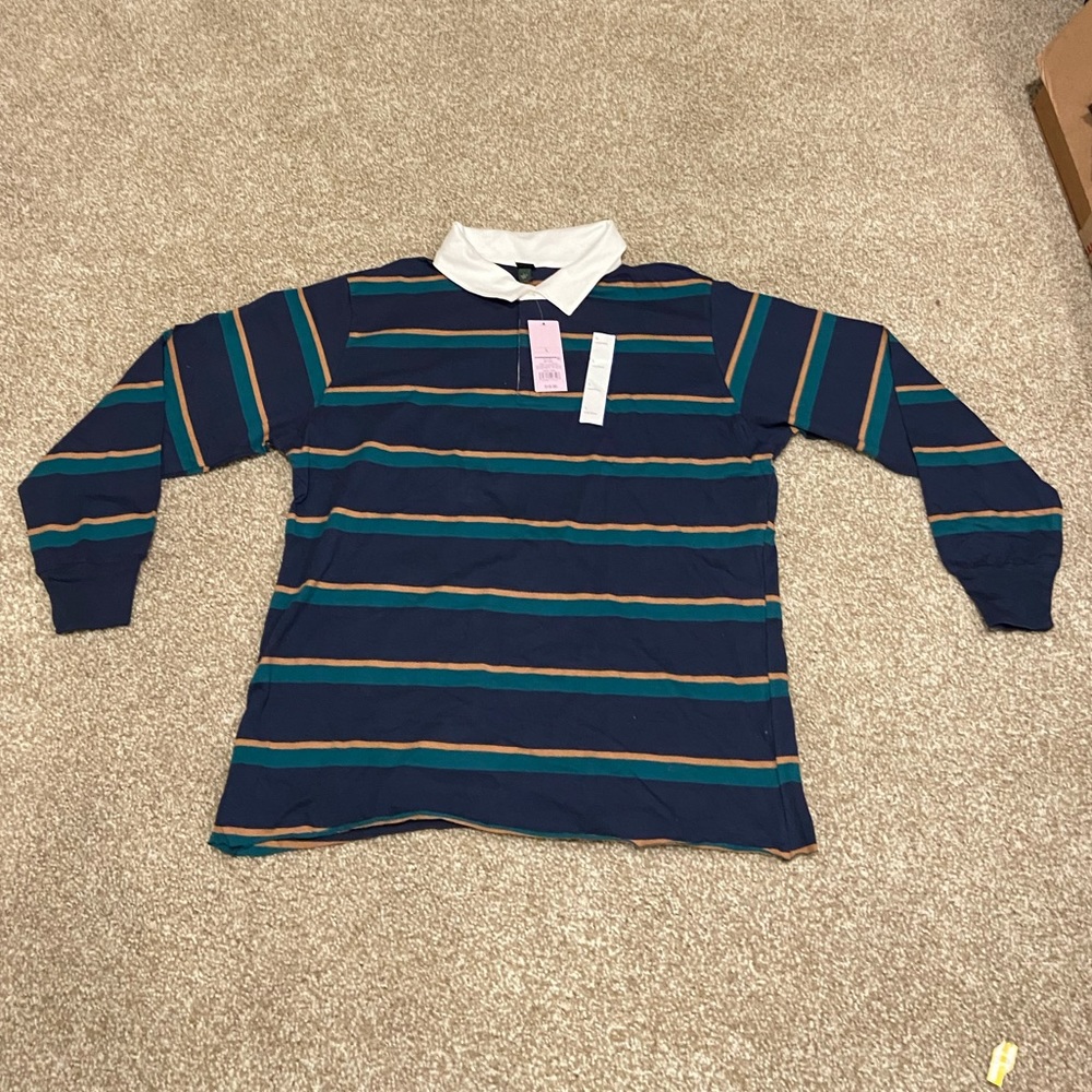 • wild fable long sleeve polo tee shirt •